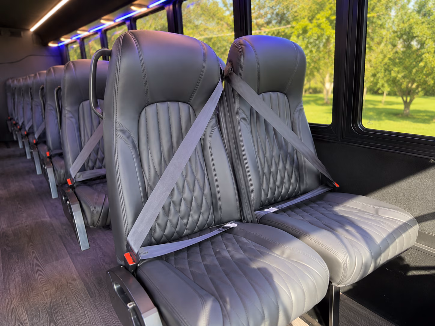 knoxville 18 passenger minibus interior
