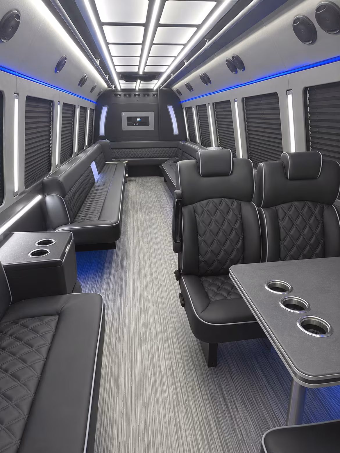 knoxville 25 passenger party bus inside