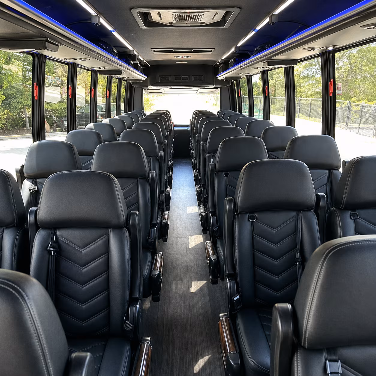 knoxville 35 passenger minibus inside