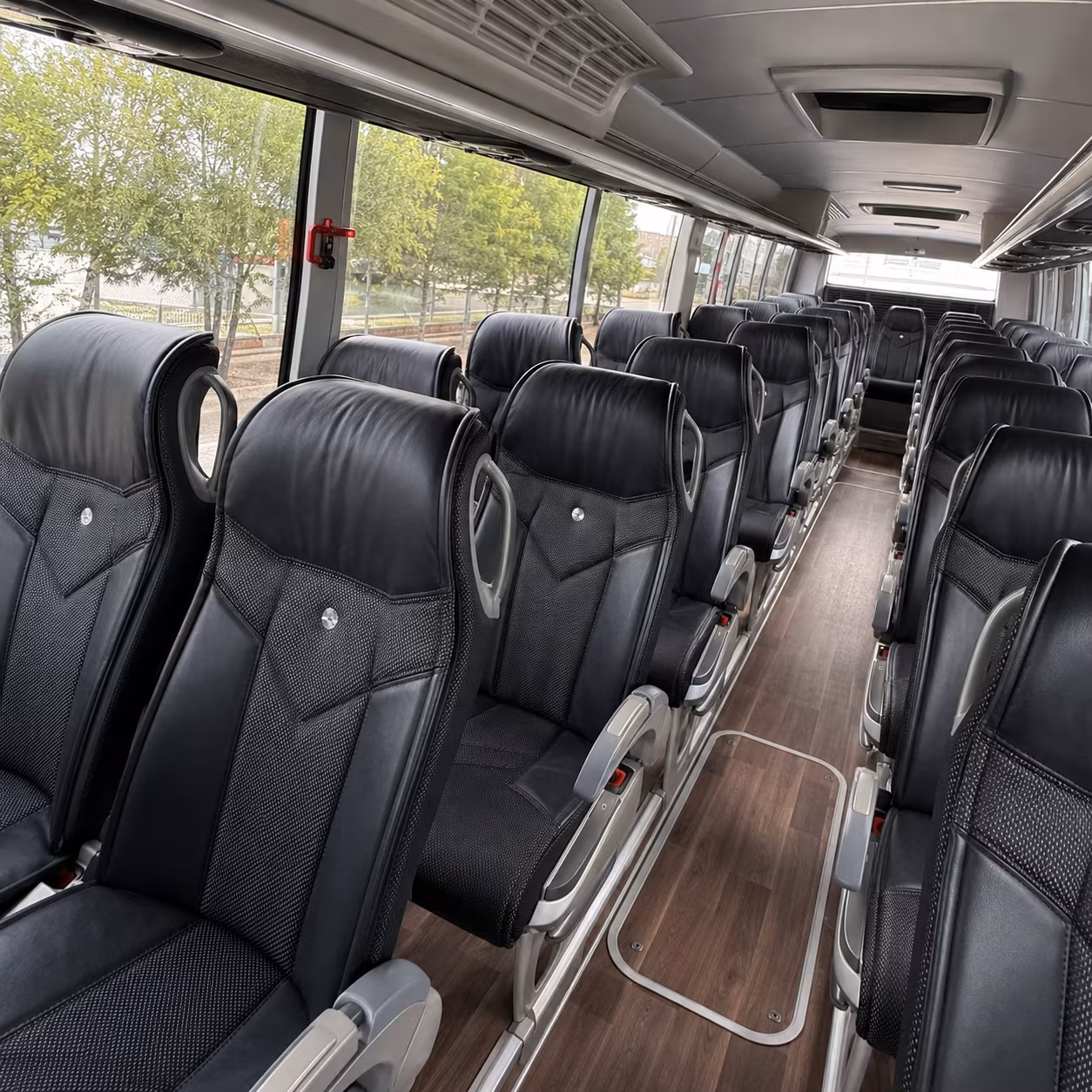 knoxville 56 passenger charter bus interior