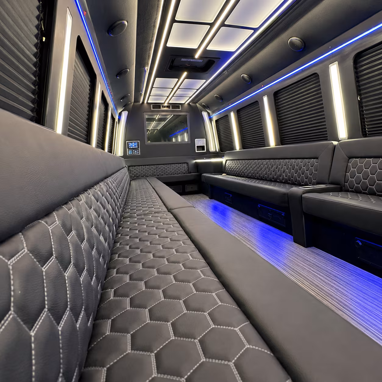 knoxville party bus rental interior